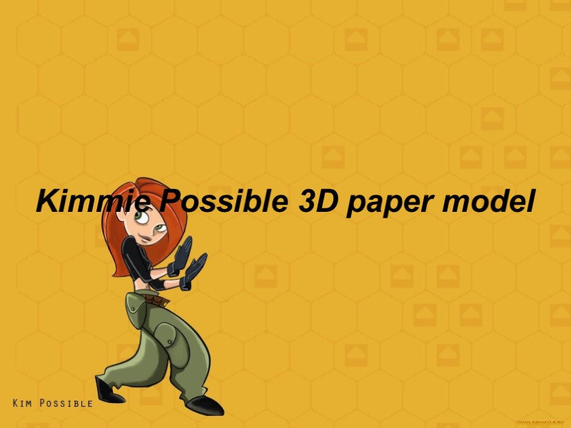 Kimmie Possible 3D paper model